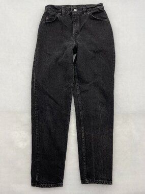 Vintage Levi's 15951 Relaxed Tapered Black Mom Jeans Women's 10 Med Fits 27x30